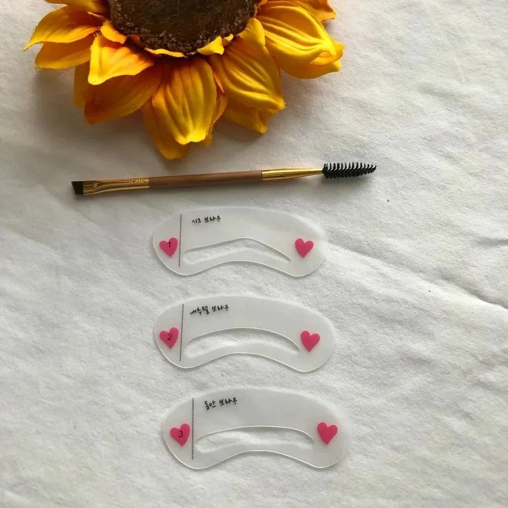 🌻5/$25🌻6pc Eyebrow Shaping Stencils & Pomade Brush Tools